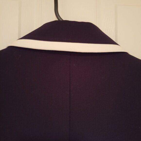 KARL LAGERFELD Classic Black & White Blazer Sz 10 - Picture 9 of 10